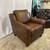 Laz-y-boy Genuine Leather Talbot Chair - Brown Stationary Armchair 1 thumbnail