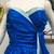 Vintage 1950's Royal Blue Taffeta Strapless "Bubble" Party Dress - S-M 3 thumbnail
