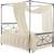 Queen wrought iron canopy bed 1 thumbnail