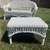 Charming children’s white wicker loveseat with matching table. 3 thumbnail