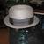 Beaver Brand Straw Fedora Milamete Size 7 Gray 3 thumbnail