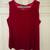 red velvet tank top, womens size large 1 thumbnail