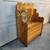 AMAZING!!! GORGEOUS HAND-PAINTED WOODEN PINE STORAGE BENCH 3 thumbnail