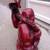 Red Buddha Statue - 18" - 50lbs 4 thumbnail