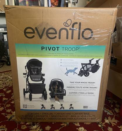 Evenflo Pivot Troop Sistema de Viaje Modular para Niños y Mascotas (NUEVO) - $200 (Merrifield)63471146667521120