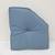 TUFTED INDOOR BENCH CORNER CUSHION BLUE GRAY 15" x 17" NEW 3 AVAIL 2 thumbnail