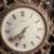 Vintage mid century French provincial gold painted plastic wall clock 3 thumbnail