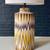 Mid-Century Modern Ceramic Table Lamp w/ Geometric Zig-Zag Pattern, c. 7 thumbnail