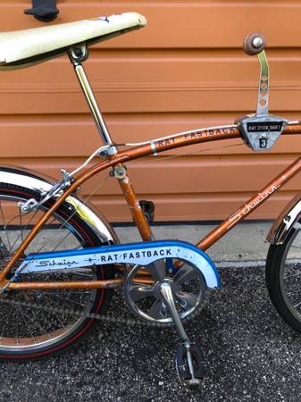 1967 Schwinn Stingray "Rat Fastback" 20" Bicycle Bike Coppertone - $995 (Little Compton)63443223006851122