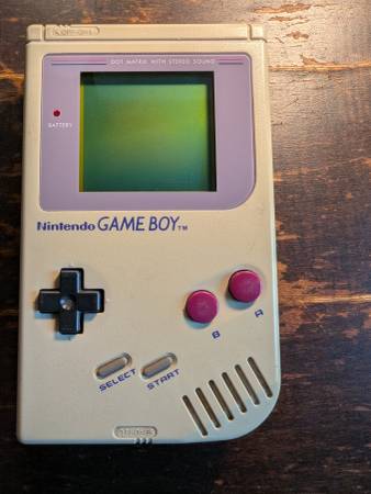 Nintendo Game Boy DMG Tested Working New Glass Lens w game OBO - video gaming - by owner - electronics media sale -...