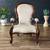 Antique Victorian Carved Wood Arm Chair, c.1940’s 3 thumbnail