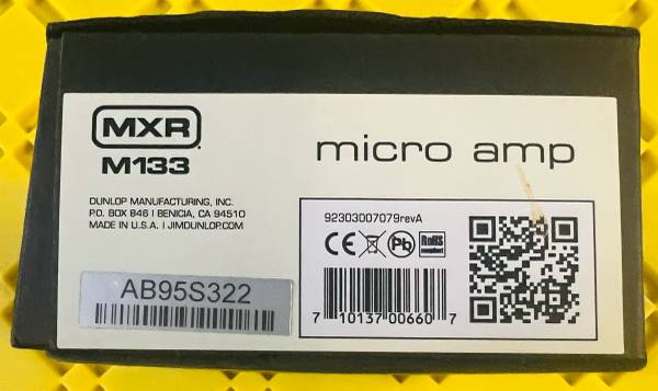 MXR M133 micro amp 保証書付き MXR® | MICRO AMP | M133 | モリダイラ楽器