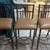 3 Bar Chairs Brown Metal Base with Tan Leather Seats! 5 thumbnail