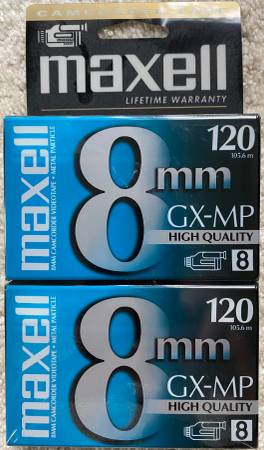 Blank 8mm 2pack videotape 1