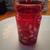 Vintage Red Glass Container/vase 3 thumbnail