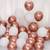 138 Pcs Rose Gold Balloon, Metallic Balloons 5/10/12/18 inch Chrome Ba 4 thumbnail