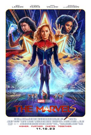 Marvel “The Marvels” Authentic Movie Poster 1