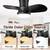 Brand New 22 Inch Ceiling Fan with Lights and Remote 3 thumbnail