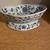 Vintage  Blue white raised  display ceramic bowl from Overseas 4 thumbnail