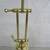Polished Brass Piano Desk Vintage Art Deco Table Lamp 20" Tall 2 thumbnail