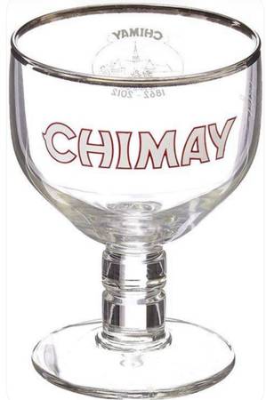 Chimay Belgian Ale Chalice Goblets Beer Glasses 8 oz Vintage 1