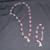Red Beaded Ribbon Necklace/Bracelet Set, MINT! 2 thumbnail