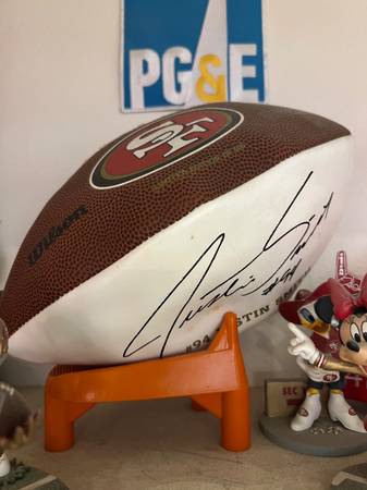 49ers Justin Smith Signed Football 1
