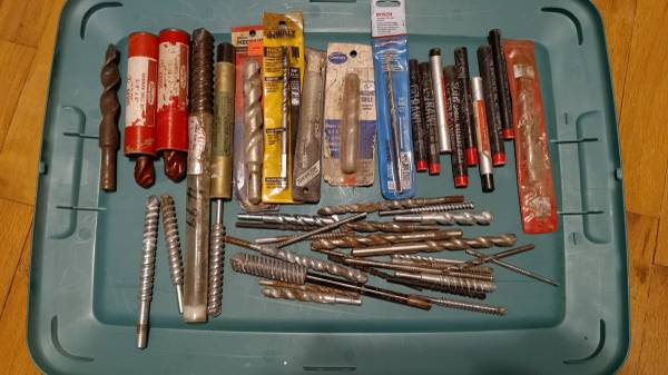 40 plus Masonry bits all one money 1
