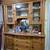 Vintage oak built-in china cabinet/hutch 1 thumbnail