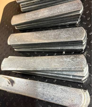 25 8 ounce weights total 10 pounds 12 ounces 1