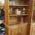 3 Section Blonde Wood Display Cabinet With Glass Doors 4 thumbnail