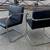 Pair BRNO Mies van der Rohe black leather chrome tubular chairs MCM 1 thumbnail
