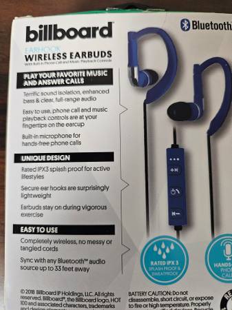 NEW BILLBOARD WIRELESS EARBUDS - $8 (Yukon)63471293597313122