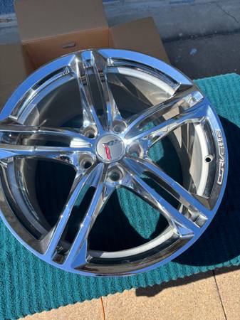C7 OEM chrome wheels 1