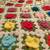 BEAUTIFUL MULTI-COLORED ROSES HAND-KNIT AFGHAN BLANKET 3 thumbnail