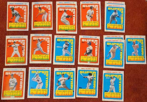 1990 Topps MLB Baseball Mini Card lot of (334) 1