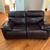 BEAUTIFUL LEATHER RECLINING LOVESEAT 1 thumbnail