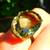 Natural Prasiolite 34ct ring, silver, gold Size 8.5 One of kind 8 thumbnail