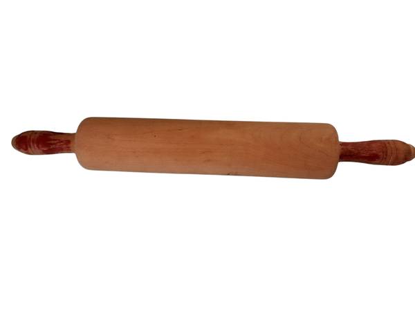 Vintage Rolling Pin with Red ends 1