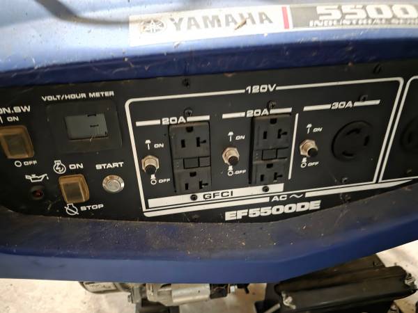 Yamaha EF5500DE Generator - Only 3 Hours - Electric Start 1