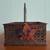 Vintage Hallmark Copper Colored Metal Handled Basket with Maple Leaf 1 thumbnail