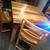 Kitchen table 4 stool chairs with matching buffet broken glass 8 thumbnail
