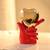 HOME SMIL Ceramic Hand with Heart RED AND GOLD 2 thumbnail