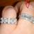 RING size 7 white Gold 14K Diamond earrings 3 carat woman 2 thumbnail
