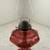 Vintage AGUILA 18" Kerosene Oil Lamp Glass Cranberry Octagonal 3 thumbnail