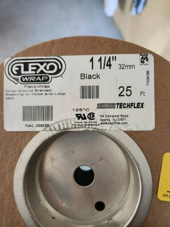 FLEXO 1-1/4 wire wrap velco  harness wire loom ect 1