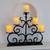 Candelabra, 5 candles, artisan crafted, wrought-iron 1 thumbnail