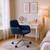 Homy Casa · Ross Ergonomic Office Chair – Dark Blue Fabric + Chrome Ba 2 thumbnail
