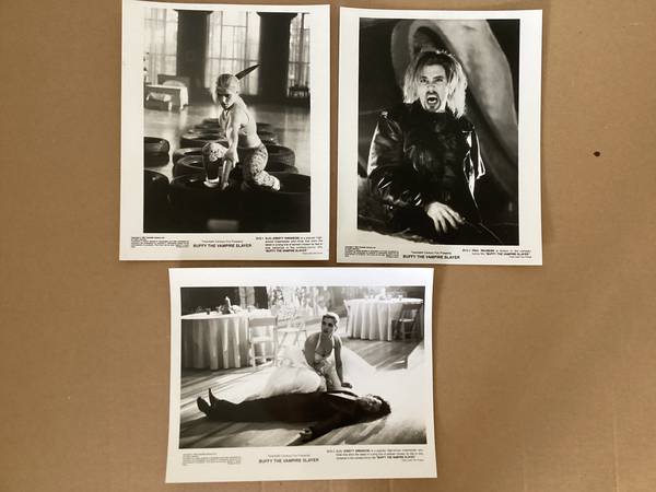 1992 Buffy Vampire Slayer Press Photos Paul Reubens Movie Collectible 1