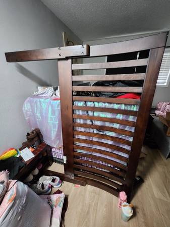 Gently Used Solid Wood Bedframe 1